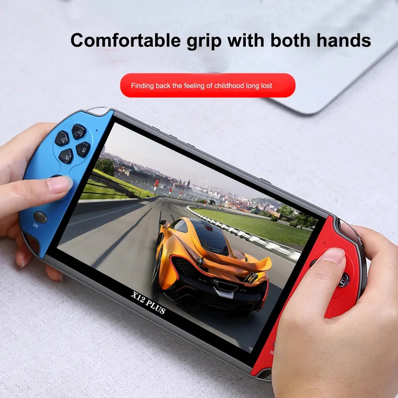 Gaming Console X12 - X12 Plus Taşınabilir Oyun Konsolu, 7,0