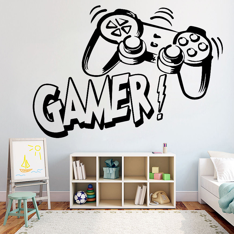 Gaming Console Room - Çocuk Odası için Duvar Sticker video